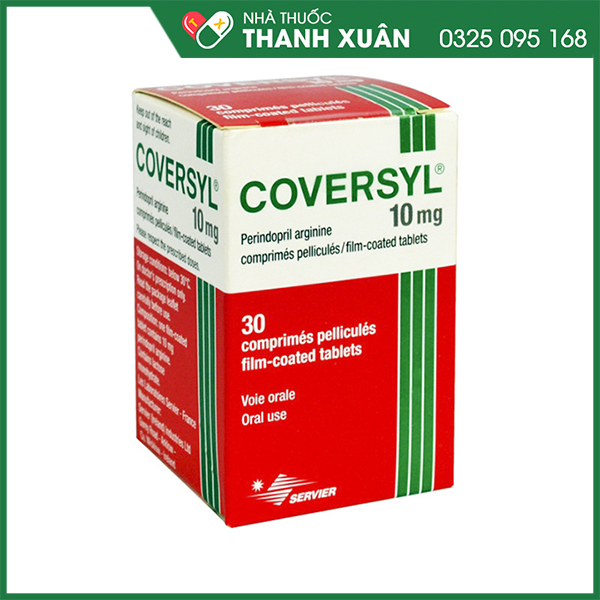 Thuốc Coversyl 10mg trị tăng huyết áp, bệnh mạch vành